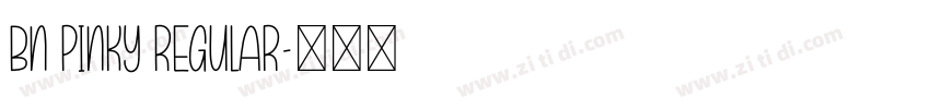 BN Pinky Regular字体转换